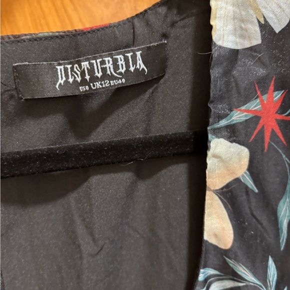 Disturbia mariposa puff sleeve organza dress - Picture 3 of 5